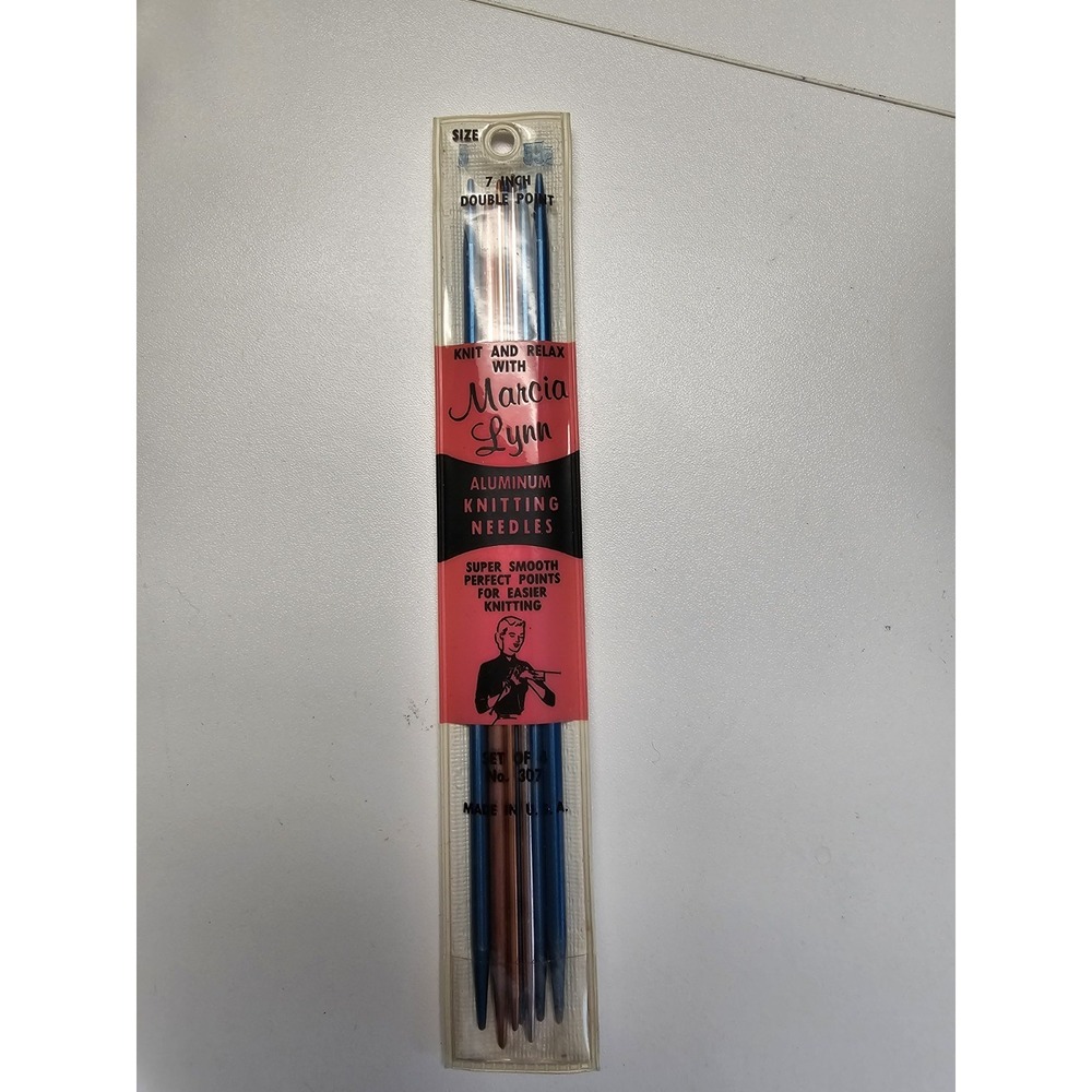 Vintage Pack Of 6 Double Sided Knitting Needles 7 Inch